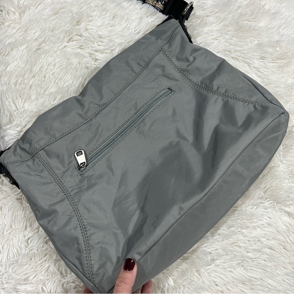 The Sak Gray Nylon Fold Over Crossbody Embroidered Strap - Picture 5 of 16